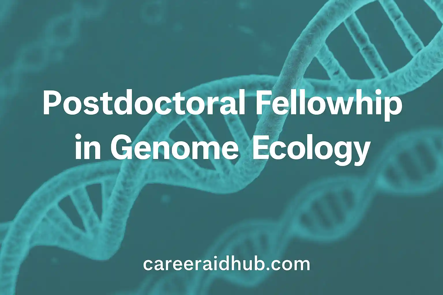 Postdoctoral fellowship opportunity in genome-level ecology at University of Guelph for interdisciplinary research.