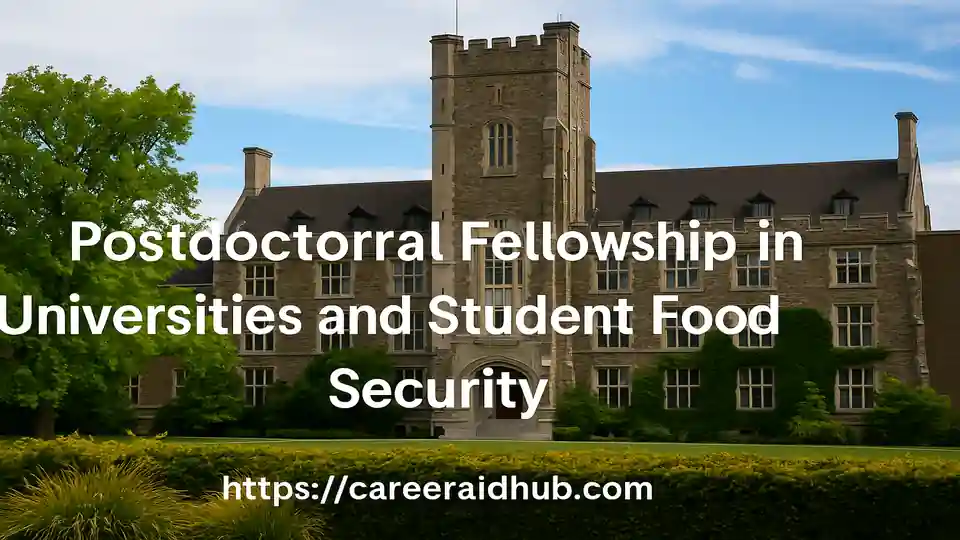 University of Guelph campus building representing postdoctoral fellowship in student food security research
