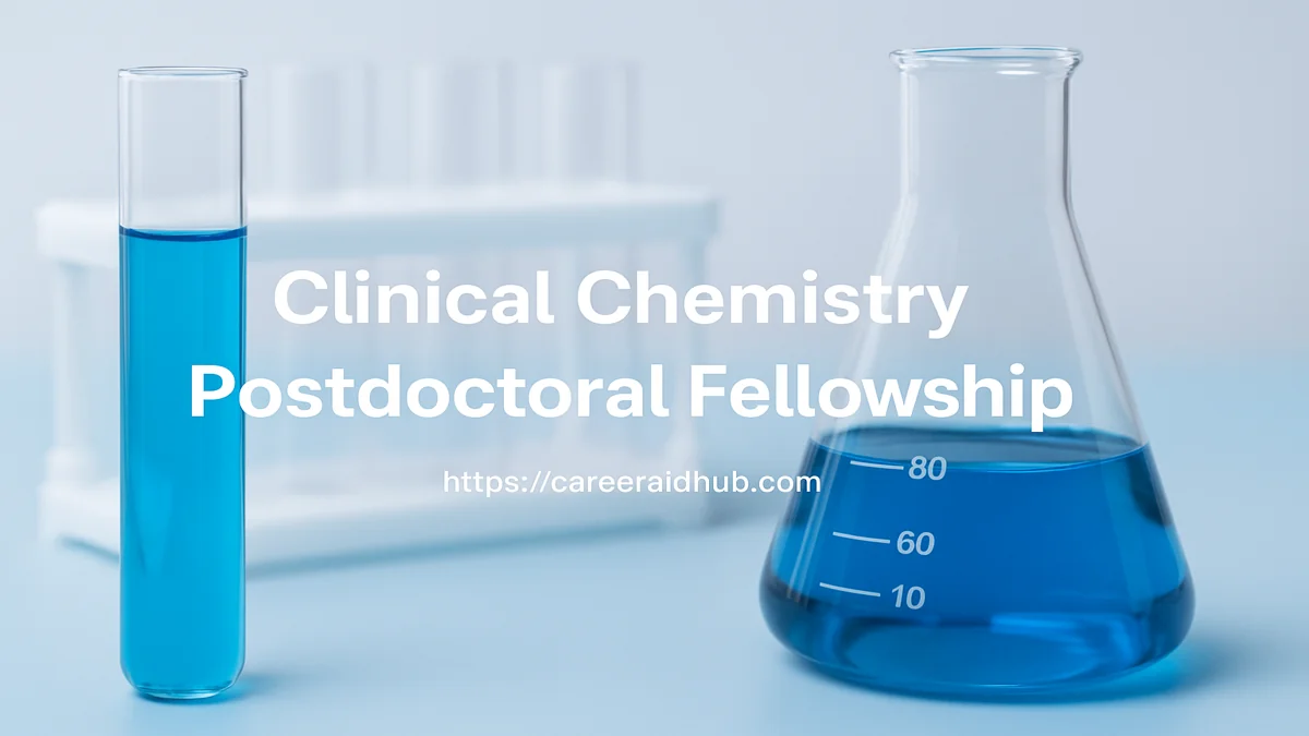Clinical chemistry postdoctoral fellowship at University of Utah Health with training and research support.