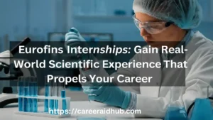 Student performing internship in scientific laboratory setting at Eurofins global location