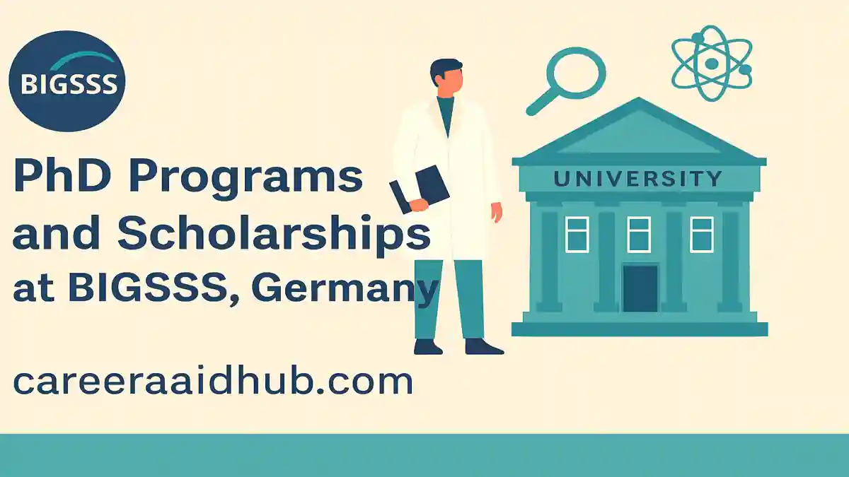 PhD scholarships in Germany at BIGSSS for international students funded by DAAD Graduate School Program