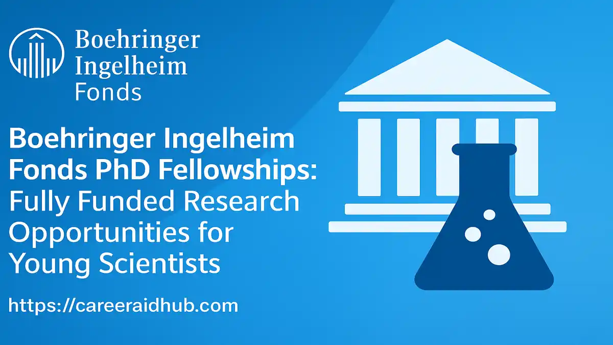Boehringer Ingelheim PhD fellowship for biomedical research students in international top laboratories