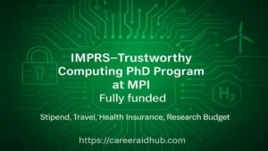 IMPRS Trust PhD program in Germany with full funding, research support, and international collaboration