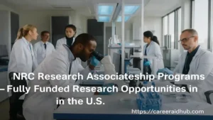 Scientists working in U.S. federal labs under the NRC research associateship fellowship program