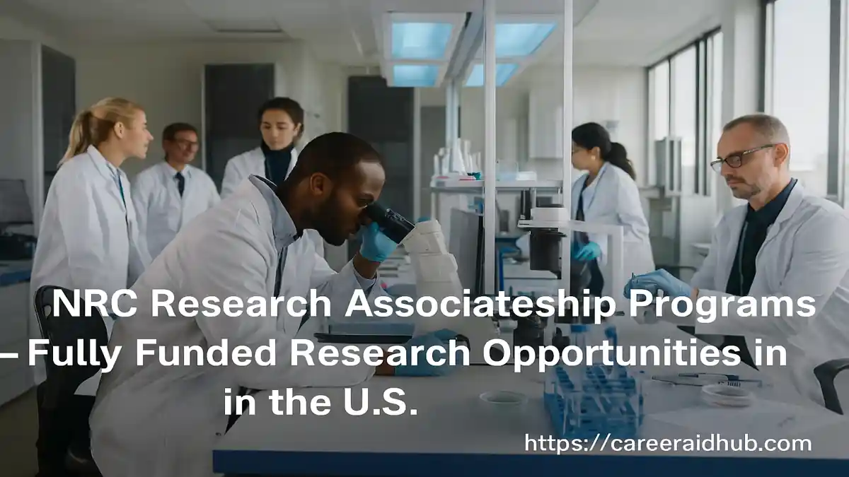 Scientists working in U.S. federal labs under the NRC research associateship fellowship program