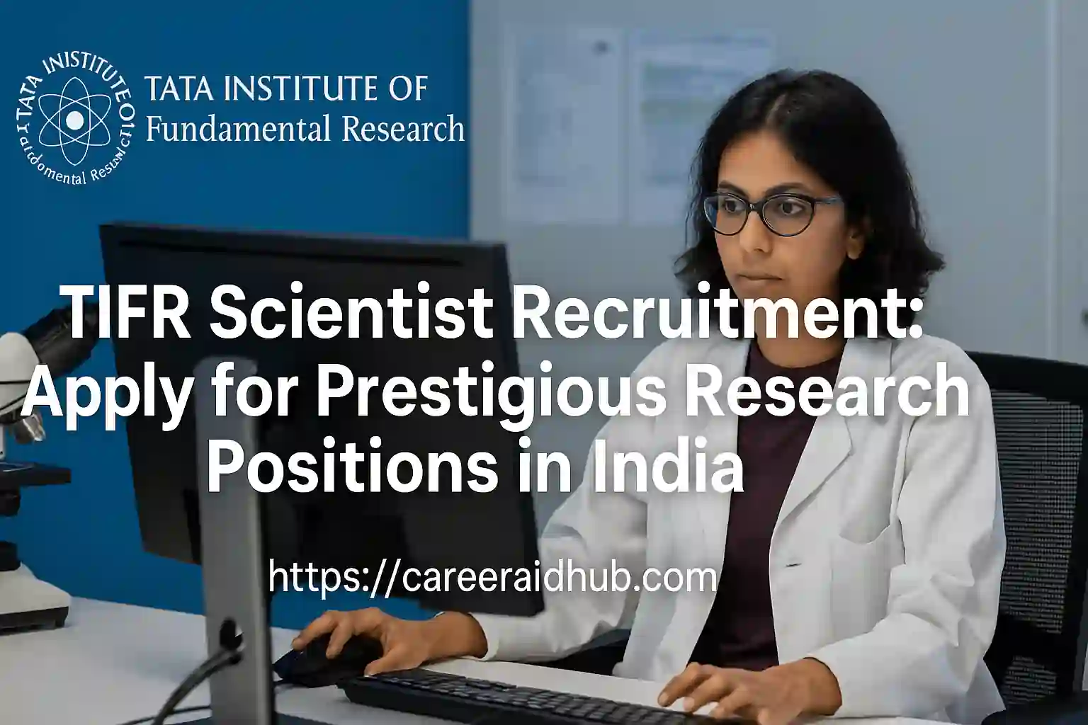 TIFR scientist recruitment banner showcasing research positions in Mumbai across science and computing fields