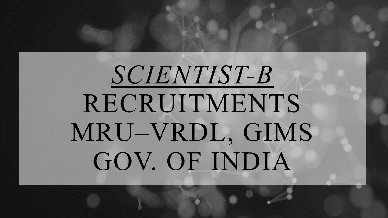 GIMS Greater Noida MRU VRDL Research Scientist recruitment guide with eligibility, salary, application steps, documents