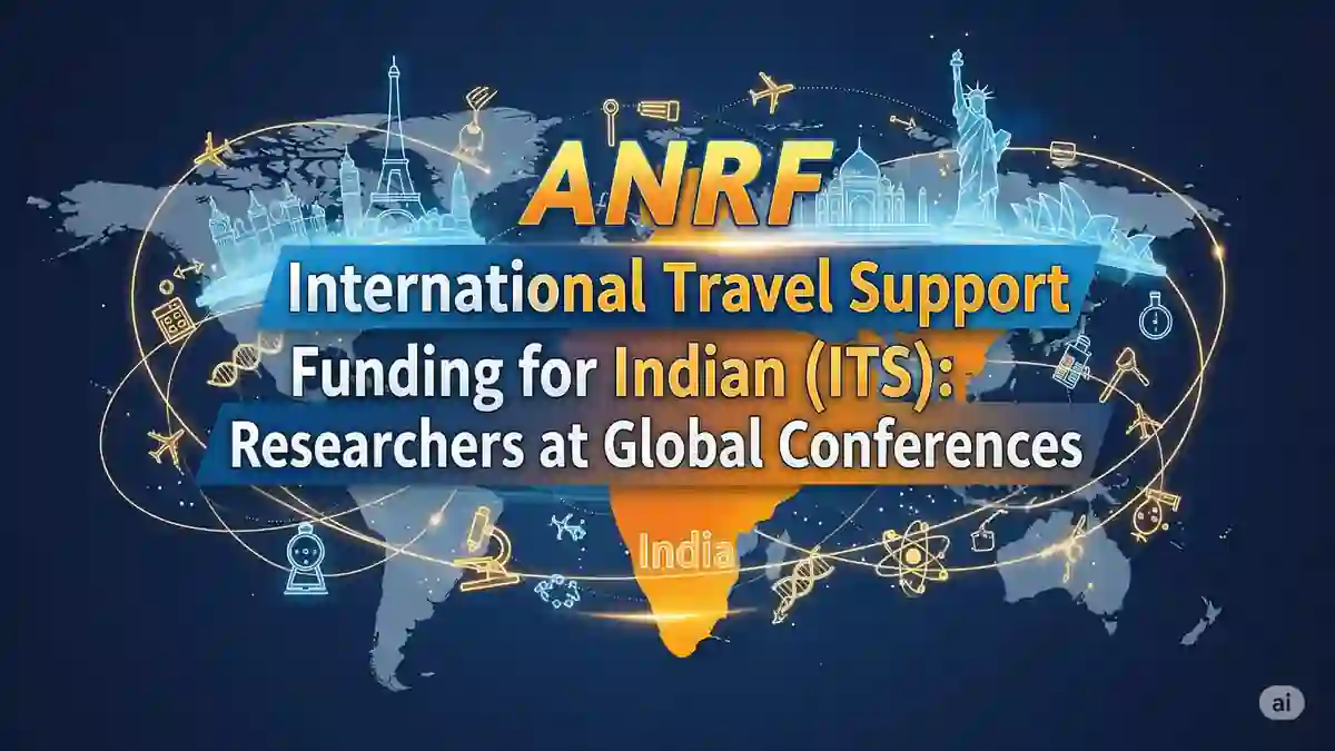ANRF International Travel Support scheme details for Indian researchers attending global scientific events