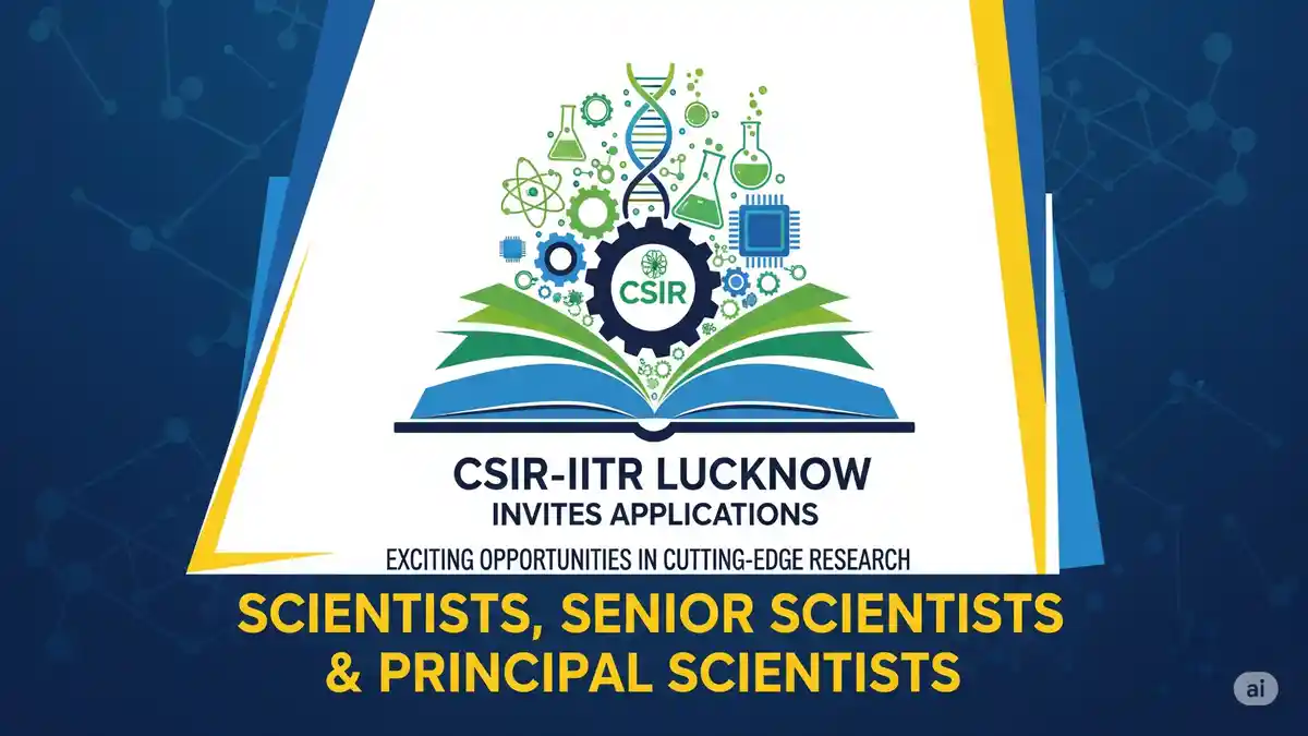 CSIR IITR Lucknow scientist recruitment details with eligibility, vacancies, salary, and application process guide.