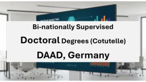 DAAD Cotutelle doctoral program joint supervision PhD in Germany with international university partnership