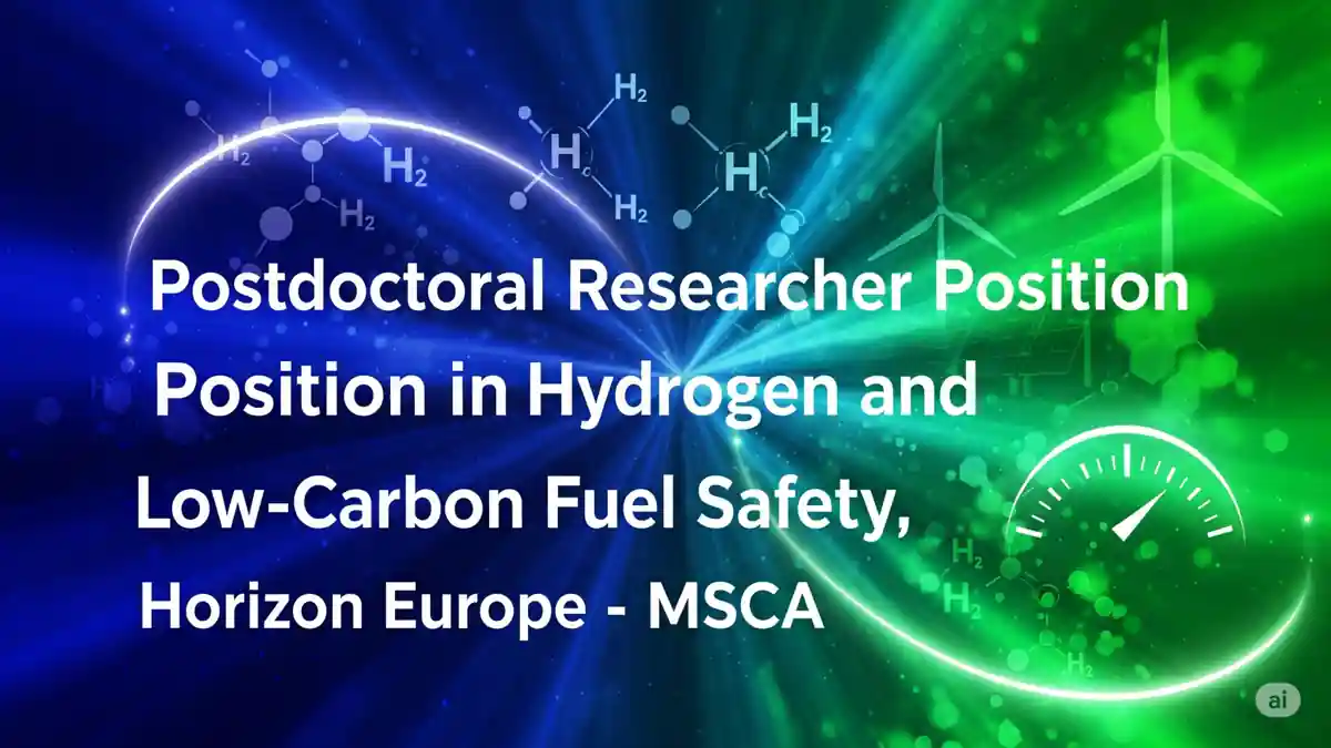 Postdoctoral researcher in hydrogen safety and zero-carbon low-carbon fuel safety research position overview
