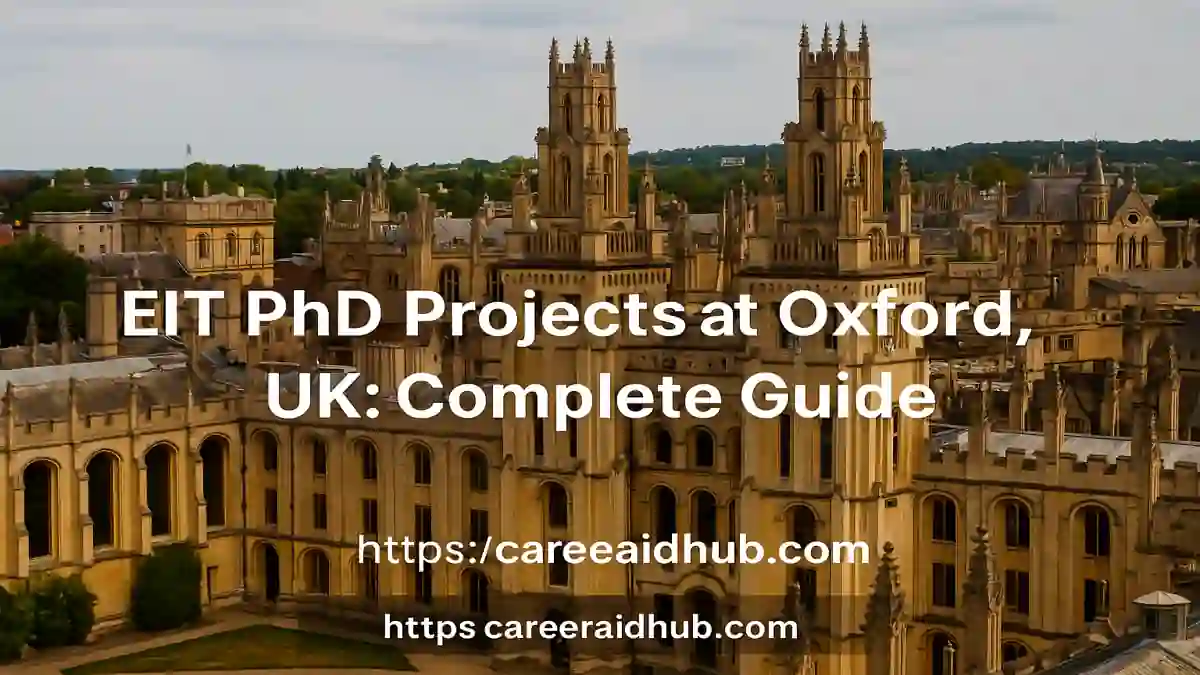 EIT PhD Projects in economics at Oxford with fully funded research and interdisciplinary opportunities