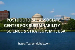 Colorado State University MIT Postdoctoral Associate role in atmospheric modeling, climate research, sustainability science, and AGAGE collaboration.