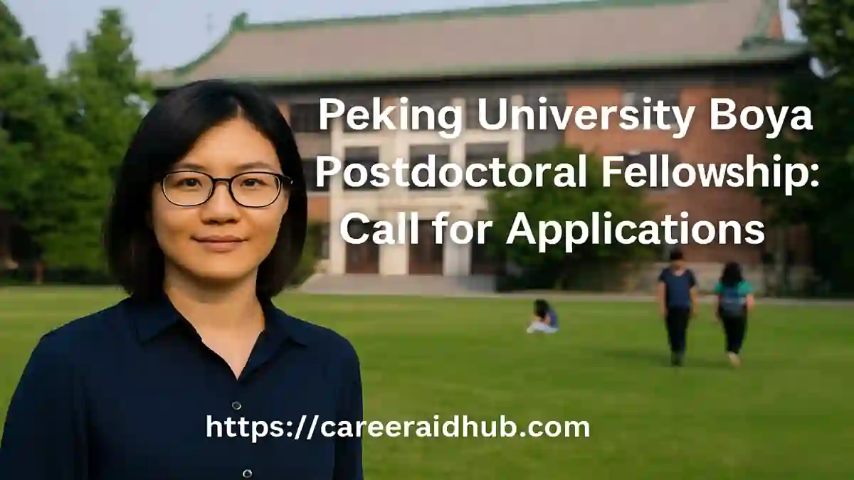 Boya Postdoctoral Fellowship at Peking University offering two-year funded research opportunities for global early-career researchers