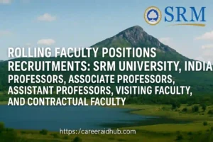 Faculty recruitment at SRM University-AP inviting applications for Professor, Associate Professor, Assistant Professor, and Visiting Faculty positions