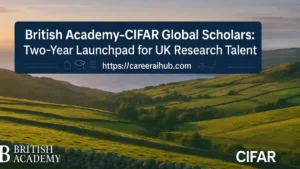 UK early-career researcher network British Academy CIFAR Global Scholars program, leadership, funding, collaboration, eligibility