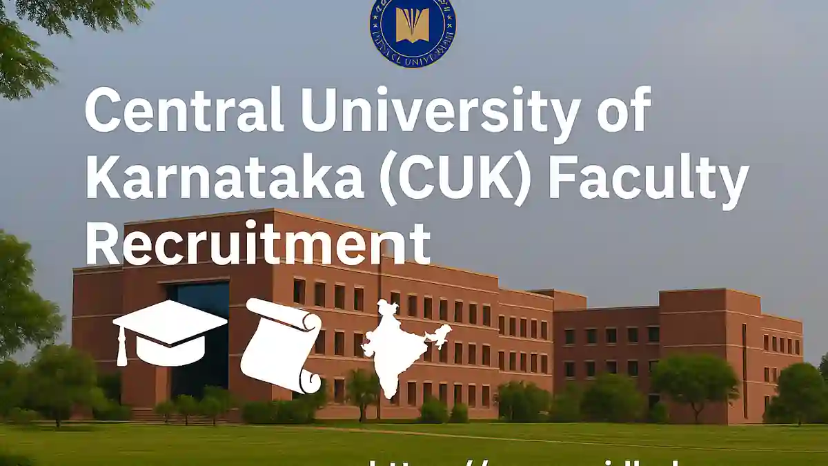 Central University of Karnataka faculty recruitment notification online application portal teaching positions guide for applicants