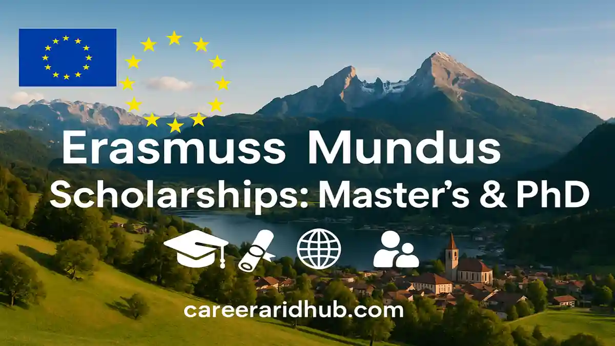 Erasmus Mundus scholarships guide for Masters and PhD alternatives with MSCA Doctoral Networks overview details