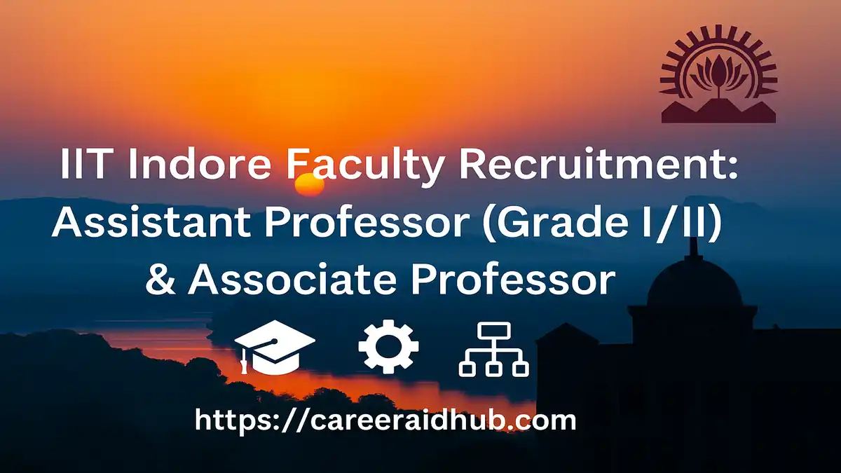 IIT Indore faculty recruitment for assistant and associate professors eligibility pay benefits application guide details