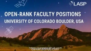 CU Boulder LASP faculty opening in atmospheric science with space-based observations and research leadership