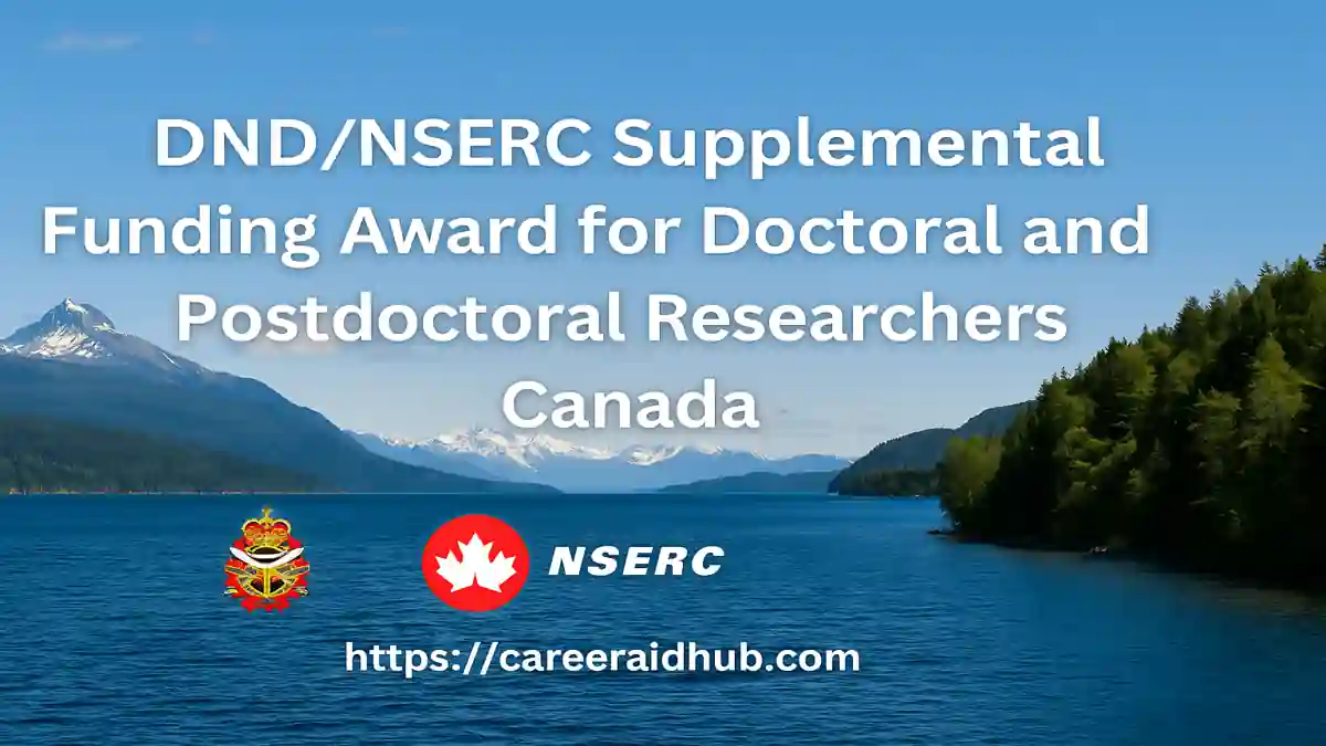 DND NSERC supplemental funding award for Canadian defence and security research trainees