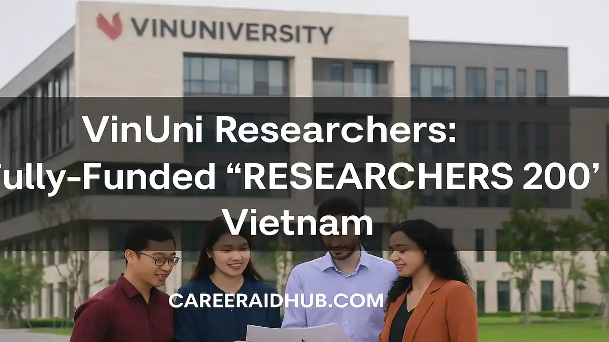 VinUni Researchers 200 fellows collaborating on campus in Hanoi, advancing interdisciplinary research and innovation together