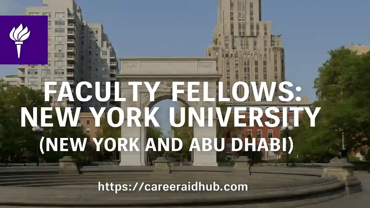Washington Square North Faculty Fellow program connecting NYU New York and Abu Dhabi for collaborative research