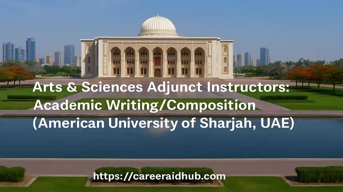 AUS College of Arts and Sciences adjunct instructors teaching academic writing composition in classroom setting